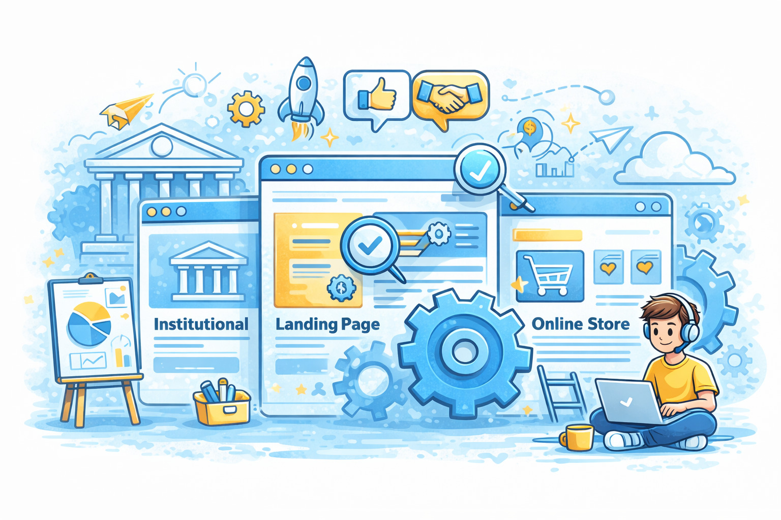 Criação de sites e interfaces web